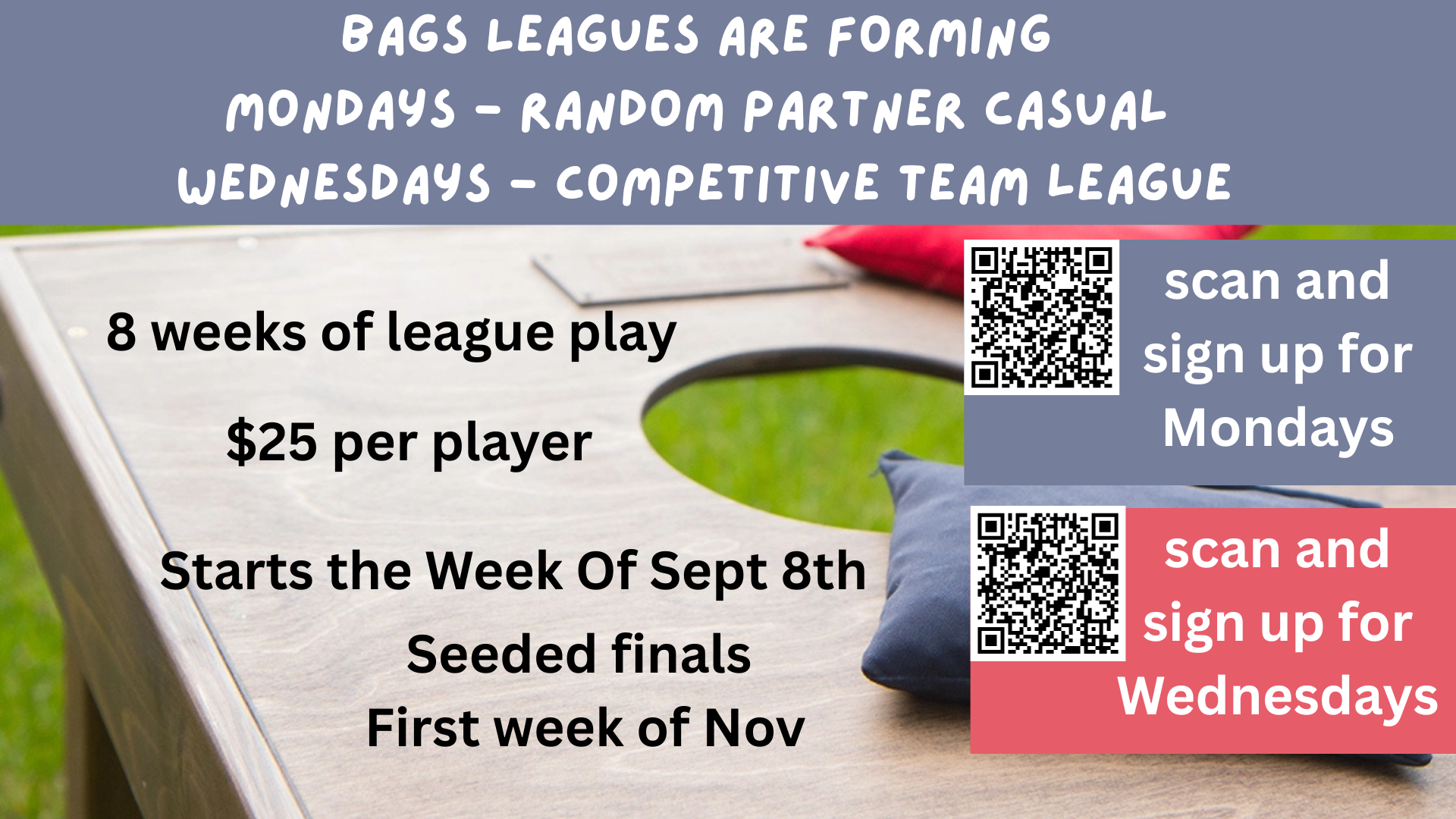Competitive Team Bags League