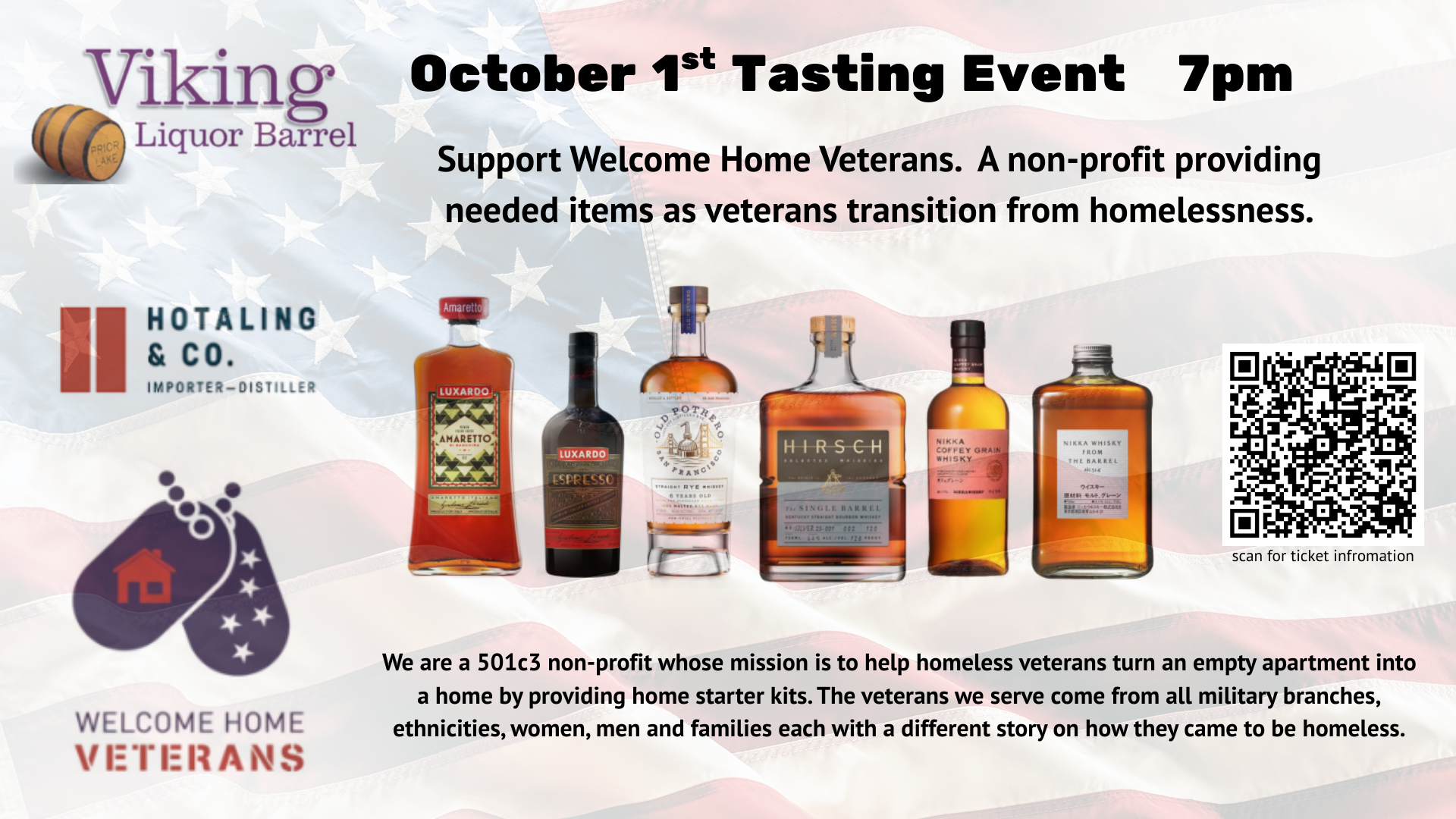Tasting and Veteran's Fundraiser